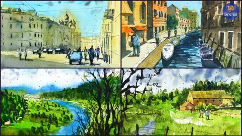 Simplify Your Painting: Paint 5 Watercolor Landscapes