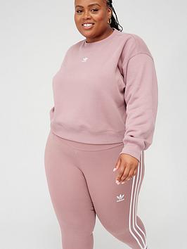 adidas Originals Sweatshirt (Plus Size) - Light Red, Light Red, Size 1X, Women