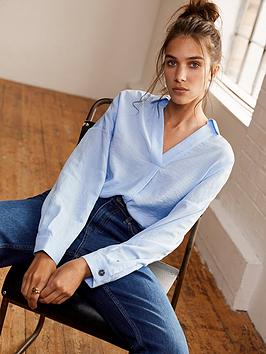 Mint Velvet Light Blue Oversized Shirt
