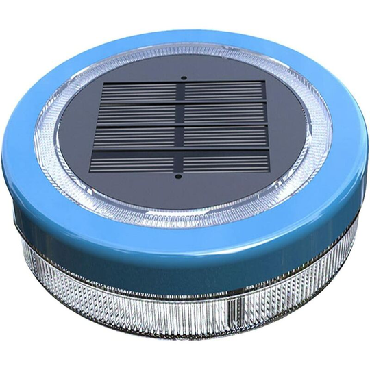 Solar Pool Lights Waterproof Outdoor Decorative Floating Light Blue Light for Garden Pond Party