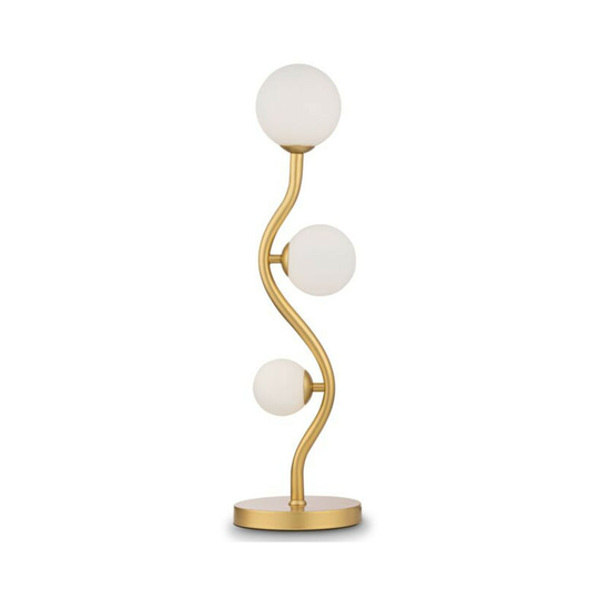 Maytoni Lighting - Maytoni Modern - Uva Modern Uva 3 Light Gold Table Lamp Glass Shade