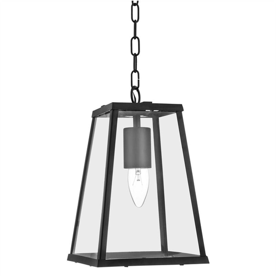 Searchlight Lanterns - 1 Light Lantern Pendant Black, E27