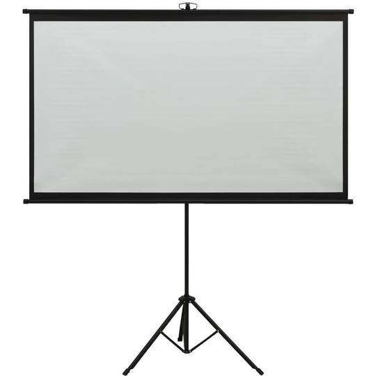 Projection Screen with Tripod 72' 4:3 Vidaxl White