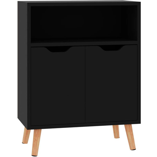 Sideboard High Gloss Black 60x30x72 cm Engineered Wood Vidaxl Black