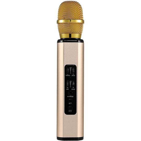 Thsinde - Wireless Karaoke Microphone, Portable Bluetooth Karaoke Microphone for Kids / Adults Singing, Compatible with Android / pc or