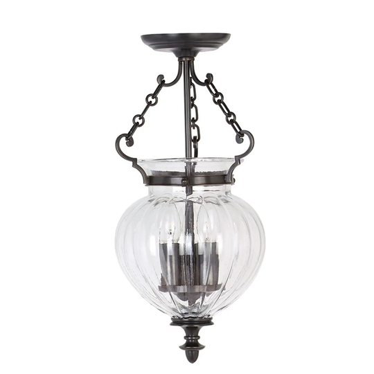 Elstead Lighting Finsbury Park 3 Light Small Pendant Old Bronze