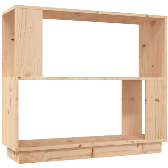 Book Cabinet/Room Divider 80x25x70 cm Solid Wood Pine Vidaxl Brown