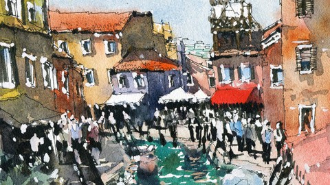Urban Sketching in Burano: Watercolour Line and Wash