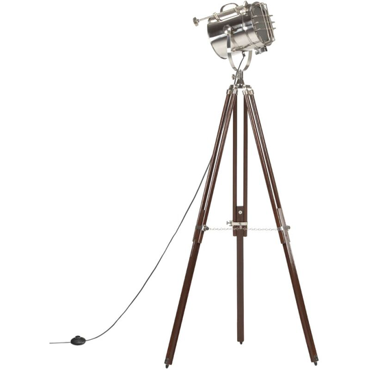 Tripod Floor Lamp Solid Mango Wood 180 cm Vidaxl Brown