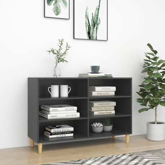 Sideboard Grey 103.5x35x70 cm Chipboard