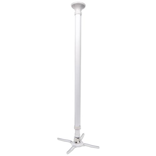 Manhattan Projector Mount Ceiling Universal Tilt & Swivel Height Range: 122 to 202cm Max 15kg Silver Lifetime Warranty