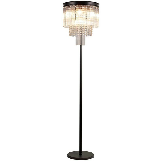 Floor Lamp, 9 Light E14, Brown Oxide - Luminosa Lighting
