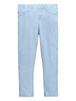 V By Very Girls Jersey Jeggings - Light Wash