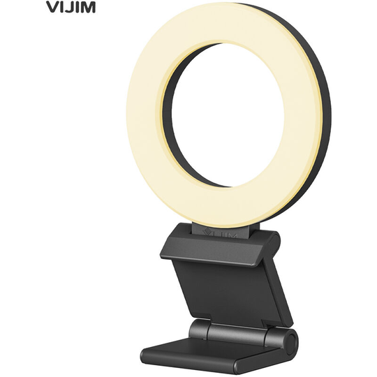 Vijim - CL07 4 Inch Clip-on led Ring Light Laptop Video Conference Light 3 Lighting Modes 3000K-8000K Dimmable usb Powered for Live Streaming Online