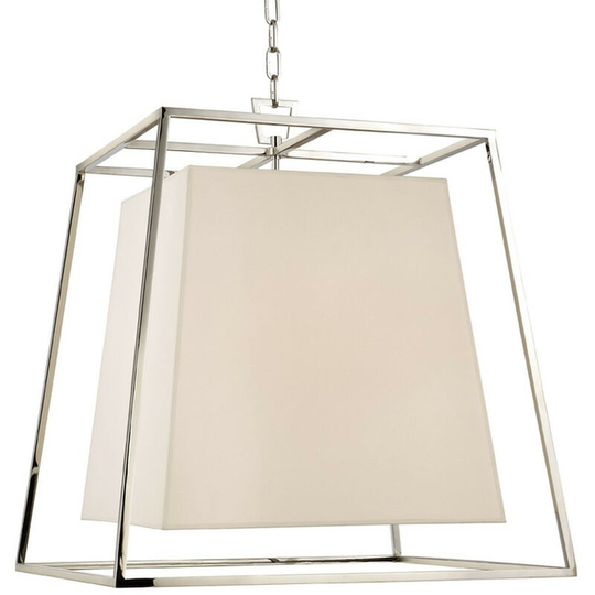Hudson Valley Lighting - Kyle 6 Light Chandelier Brass, Faux Silk