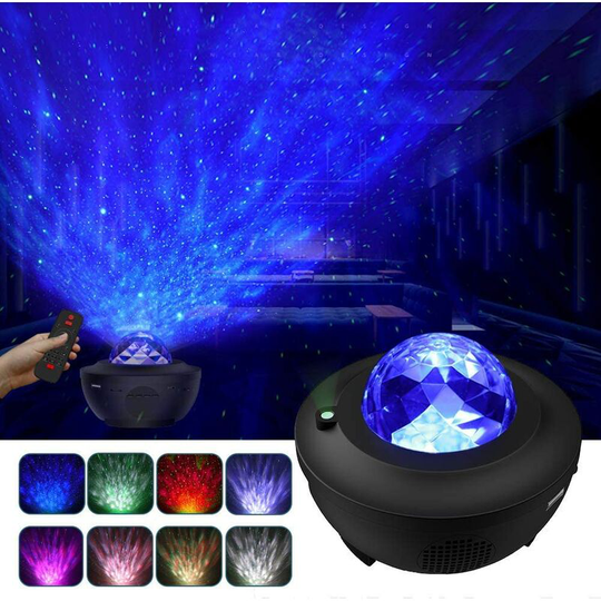 Starry Sky Projector, Led Star Projector Lamp Starry / Water Waves / Bluetooth Speaker Perfect for Party