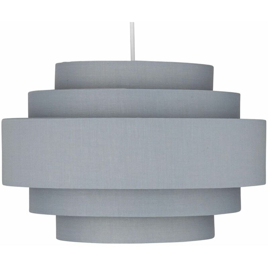 Dark Grey 5 Tier Ceiling Light Shade - Dark grey cotton