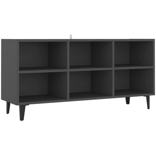 TV Cabinet with Metal Legs Grey 103.5x30x50 cm vidaXL - Grey