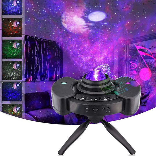 Thsinde - 4 In 1 Led Night Light Projector With Adjustable Tripod Stand, Colorful Starry Galaxy Night Light Projector For Adults Kids Bedroom Decor,