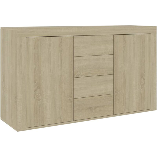 Sideboard Sonoma Oak 120x36x69 cm Engineered Wood Vidaxl Brown