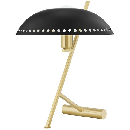 Landis 1 Light Table Lamp Brass, Black, Metal, 2700K