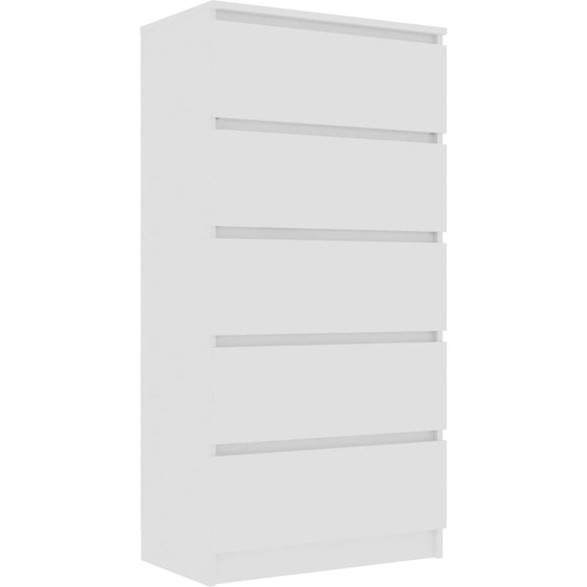 Drawer Sideboard White 60x35x121 cm Engineered Wood Vidaxl White