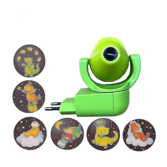 Thsinde - Star Moon Animal Projector Led Projector 6 Images Sensor Eu Plug Night Green
