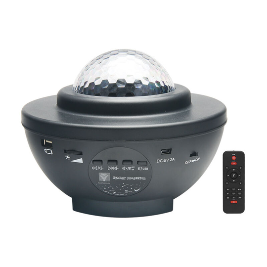 LED Star Projector Lamp, Rotating Night Light Projector with Modes & Remote Control & Timer & Speaker & Bluetooth, Ocean Star Ceiling Light Projector