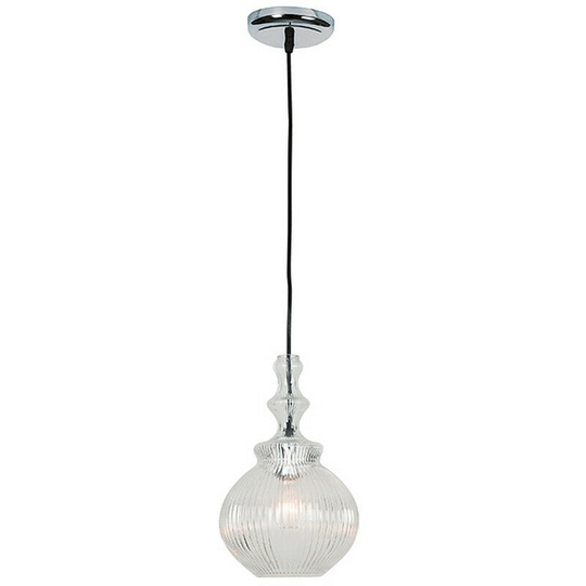 Larissa Lamia Dome Ceiling Pendant 1 Light Clear Glass