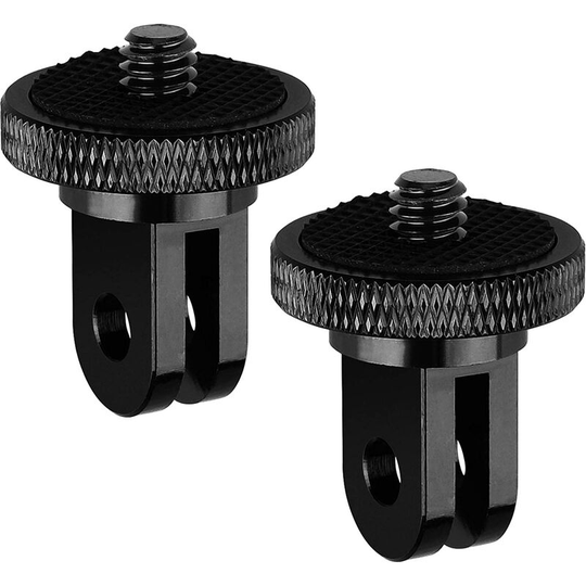Perle Rare - Aluminum Tripod Adapter 1/4-20 Camera Holder Adapter Mount Compatible with GoPro Hero Sony Xiaomi Yi SJcam Action Cameras and Other