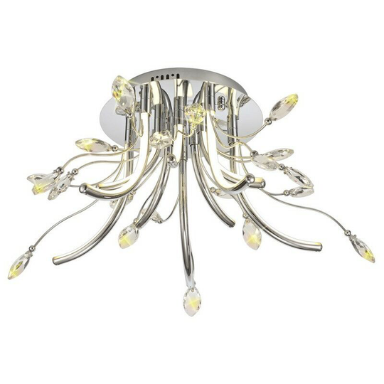Medium Celing, 10 x 3.5W led, 3000K, 1146lm, Polished Chrome - Luminosa Lighting