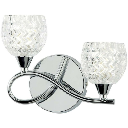 Endon Collection Lighting - Endon Boyer - 2 Light Indoor Wall Light Chrome, G9