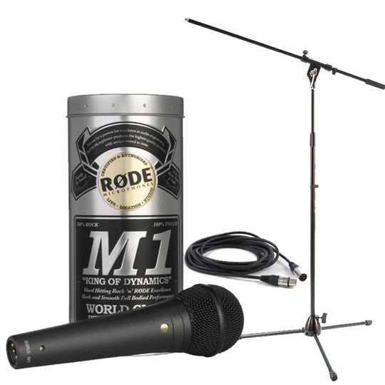 Rode M1 Microphone With Boom Mic Stand and 6m Cable