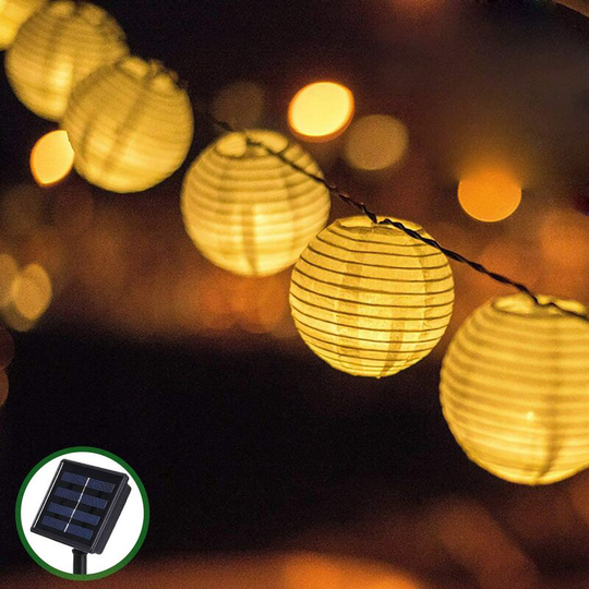 Solar String Lights Outdoor Garden,30 led Christmas Decoration Lights Garland Solar Lanterns Waterproof IP65 - Warm White