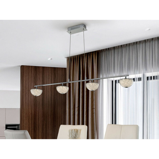 Schuller Lighting - Schuller Lua - Pendant Light Straight Bar, Chrome