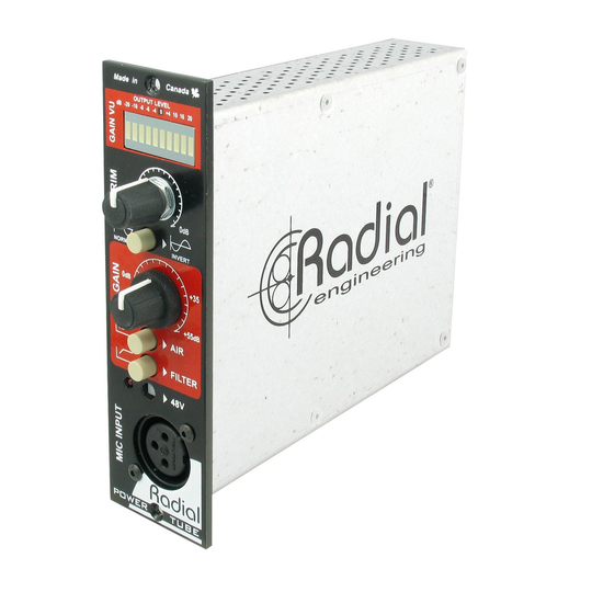 Radial Workhorse PowerTube Microphone Preamplifier