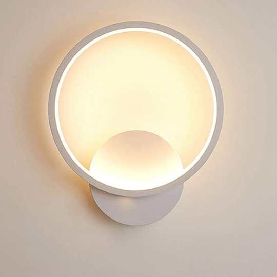 Aougo - Indoor Wall Light led Square Wall Lamp 12W Warm White 3000K Modern Wall Light Fixture for Hallway Bedroom Living Room Staircase