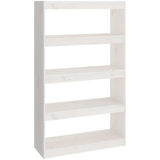 Vidaxl - Book Cabinet/Room Divider White 80x30x135.5 cm Solid Wood Pine White