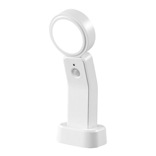 Aougo - Night Light, led Motion Sensor Lamp with 3 Modes (Auto/On/Off), 360° Rotation Adjustable usb Rechargeable Mini Desk Lamp for Hallway, Study