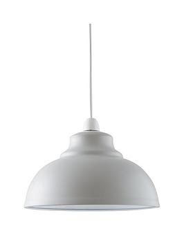 Everyday Dome Spun Metal Light Shade - Grey
