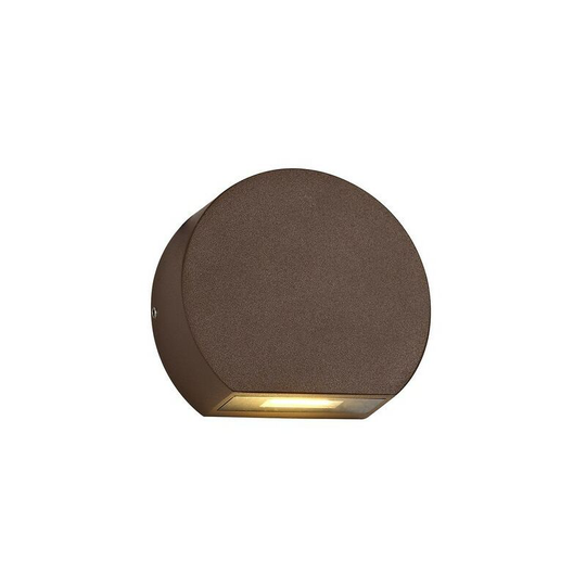 Luminosa Lighting - Wall Down Lamp, 1 x 3W led, 3000K, 270lm, IP54, Dark Brown