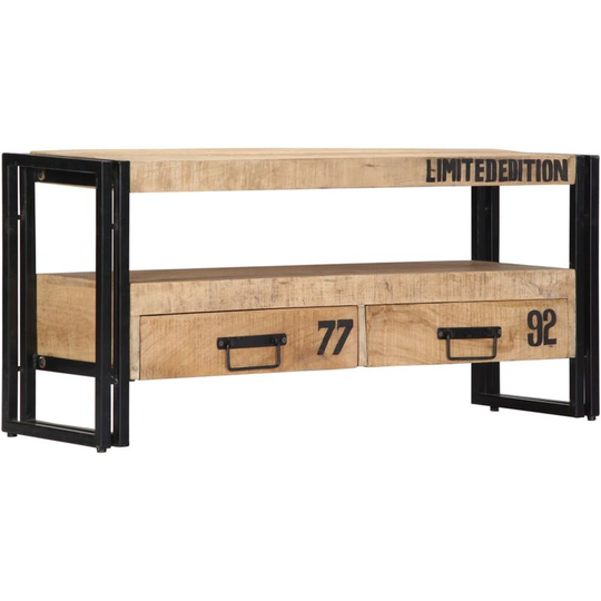 Topdeal - tv Cabinet 100x30x45 cm Solid Mango Wood VDTD14652