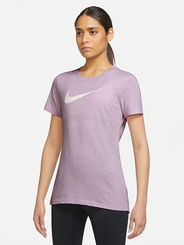 Nike Training DFC Dry Tee - Light Pink, Light Pink, Size Xs, Women