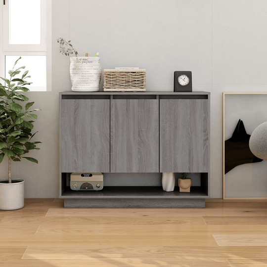 Sideboard Grey Sonoma 97x31x75 cm Chipboard