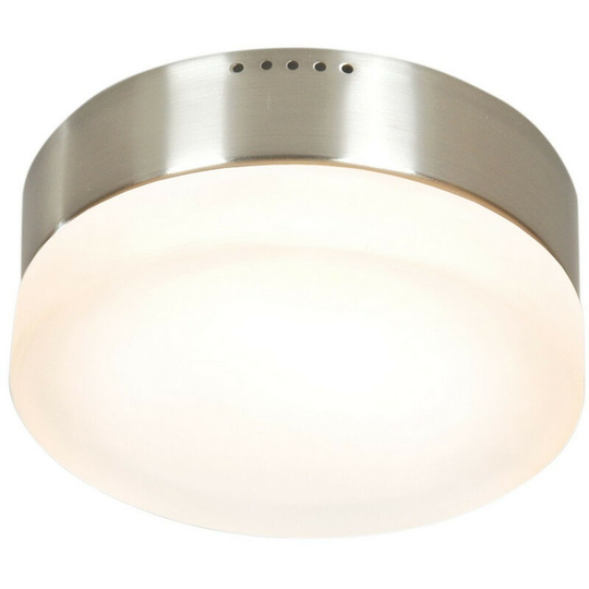 Linea Verdace 2 Light Flush Ceiling Light Stainless Steel