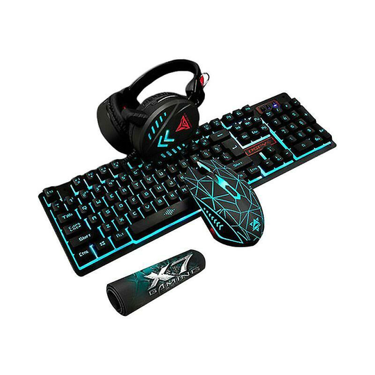 Pcs/Set K59 Mechanical Wired Usb Keyboard Illuminated Gaming Mice Mouse Pad Mat Headset Desktop Backlight Kit Dropshipping