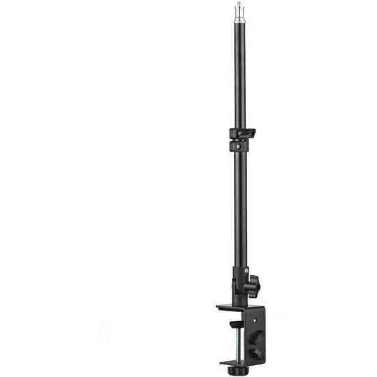 Superseller - Multifunctional Universal Aluminum Alloy c Clamp + Adjustable Tripod Extension Rod with 1/4 Inch Screw Adjustable Length Angles 28-46cm