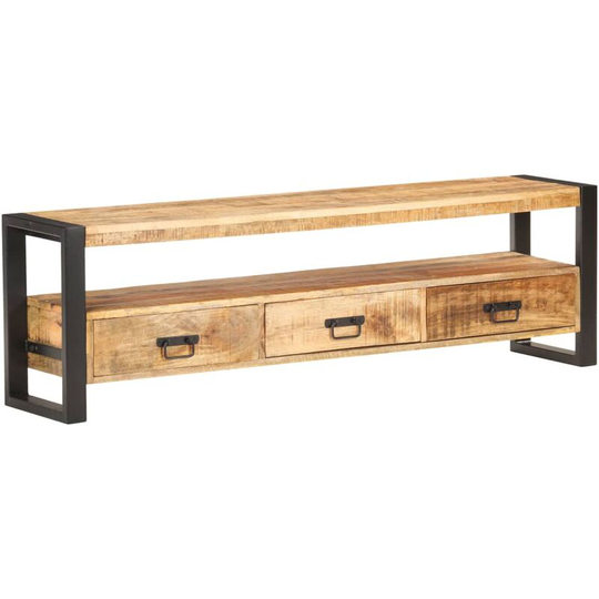 Vidaxl - tv Cabinet 150x30x45 cm Solid Rough Mango Wood Brown