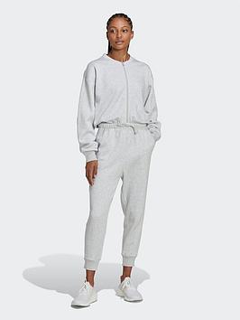 Adidas Studio Lounge 7/8 Length Fleece All-In-One - Grey