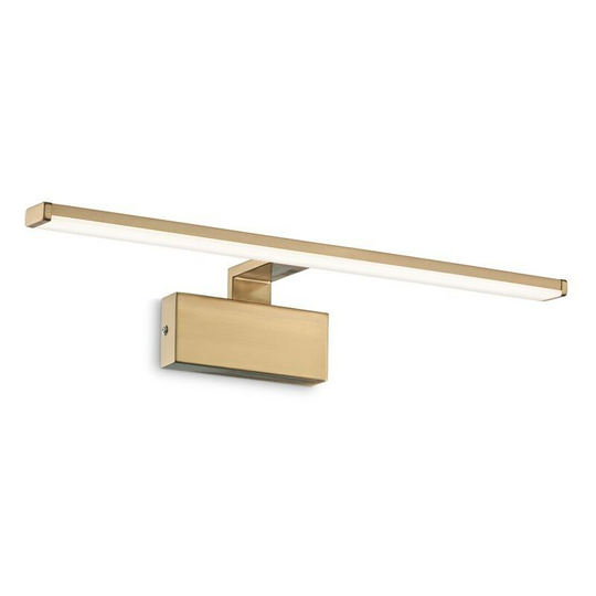 Ideal Lux alma - Integrated led Picture Wall Lamp 1 Light Brass Satin 3000K